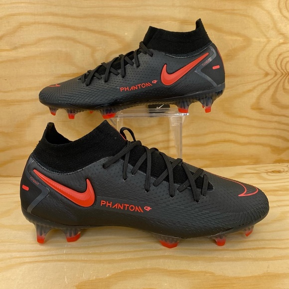 Nike Phantom GT Elite DF FG Blk Red Soccer Cleats - Picture 6 of 11